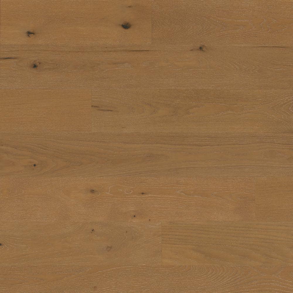Take Home Sample- Amber Meadows White Oak 3/8 in. T x 7 in. W Non-waterproo