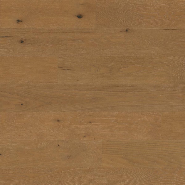 Unbranded Take Home Sample- Amber Meadows White Oak 3/8 in. T x 7 in. W Non-waterproof Engineered Hardwood Flooring