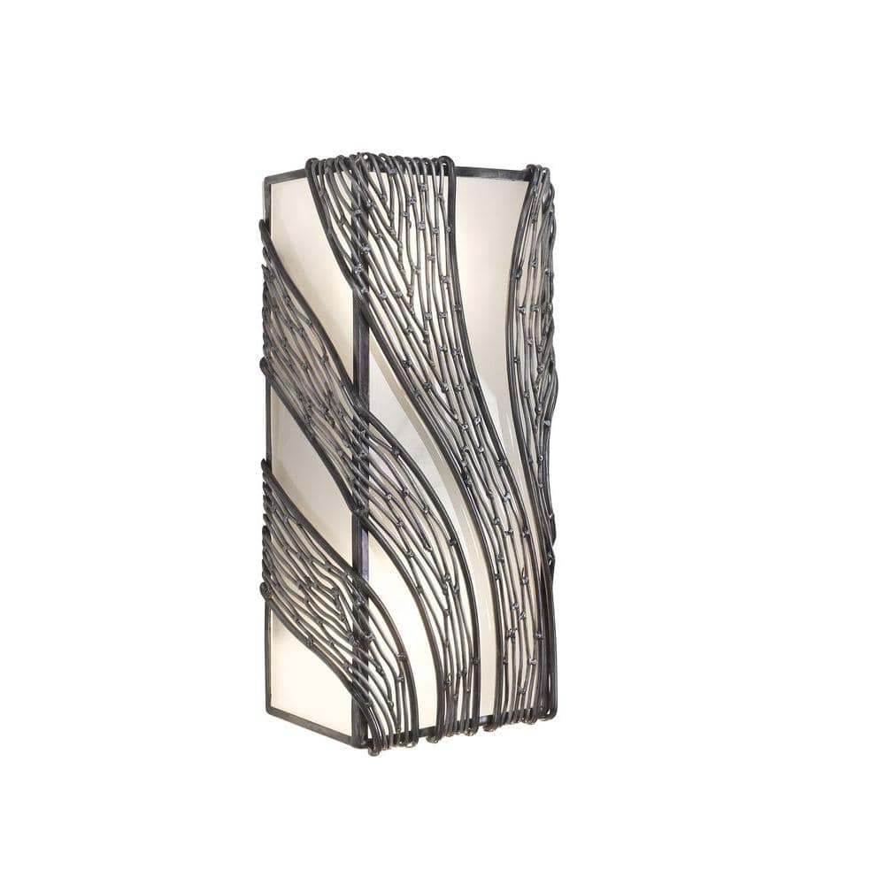 Flow 14.5'' Steel Hand-Forged Vertical Wall Sconce