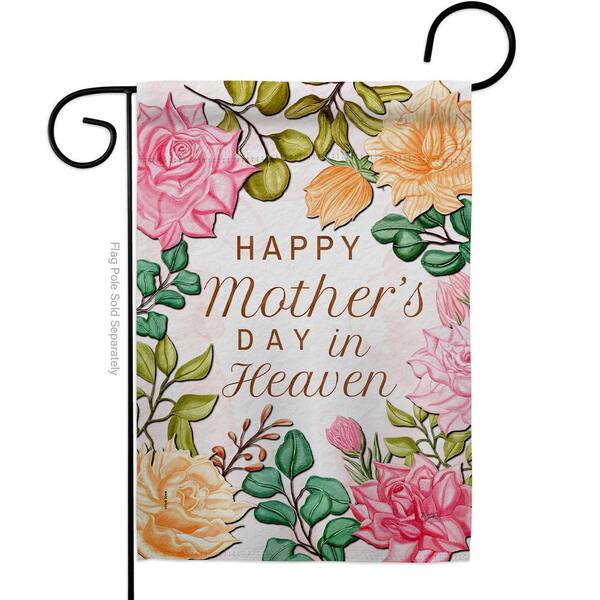 Pink Mother Day Garden Flag Mother's Family Decorative Gift Yard House Banner 