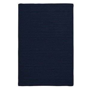 Simply Home Navy 5 ft. x 7 ft. Solid Indoor/Outdoor Area Rug