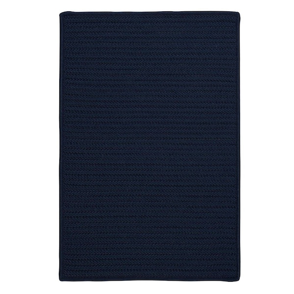 Colonial Mills Simply Home Navy 7 ft. x 9 ft. Solid Indoor/Outdoor Area Rug