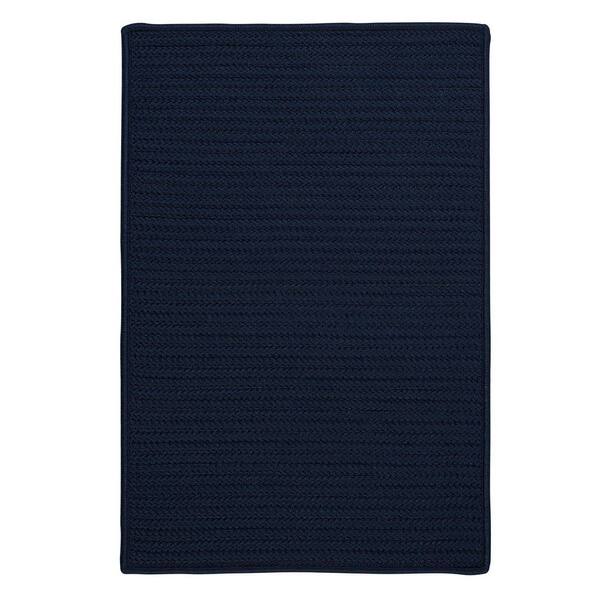 Colonial Mills Simply Home Navy 9 ft. x 12 ft. Solid Indoor/Outdoor Area Rug