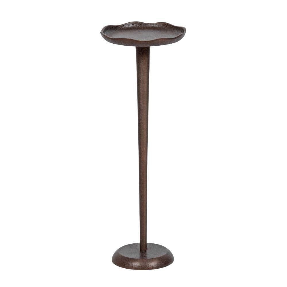 Alessia 8.00 in. Bronze Round Metal End Table - thumbnail 9