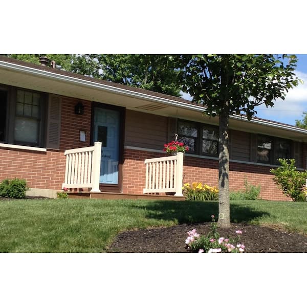 Weatherables Walton 3 ft. H x 6 ft. W Khaki Vinyl Railing Kit