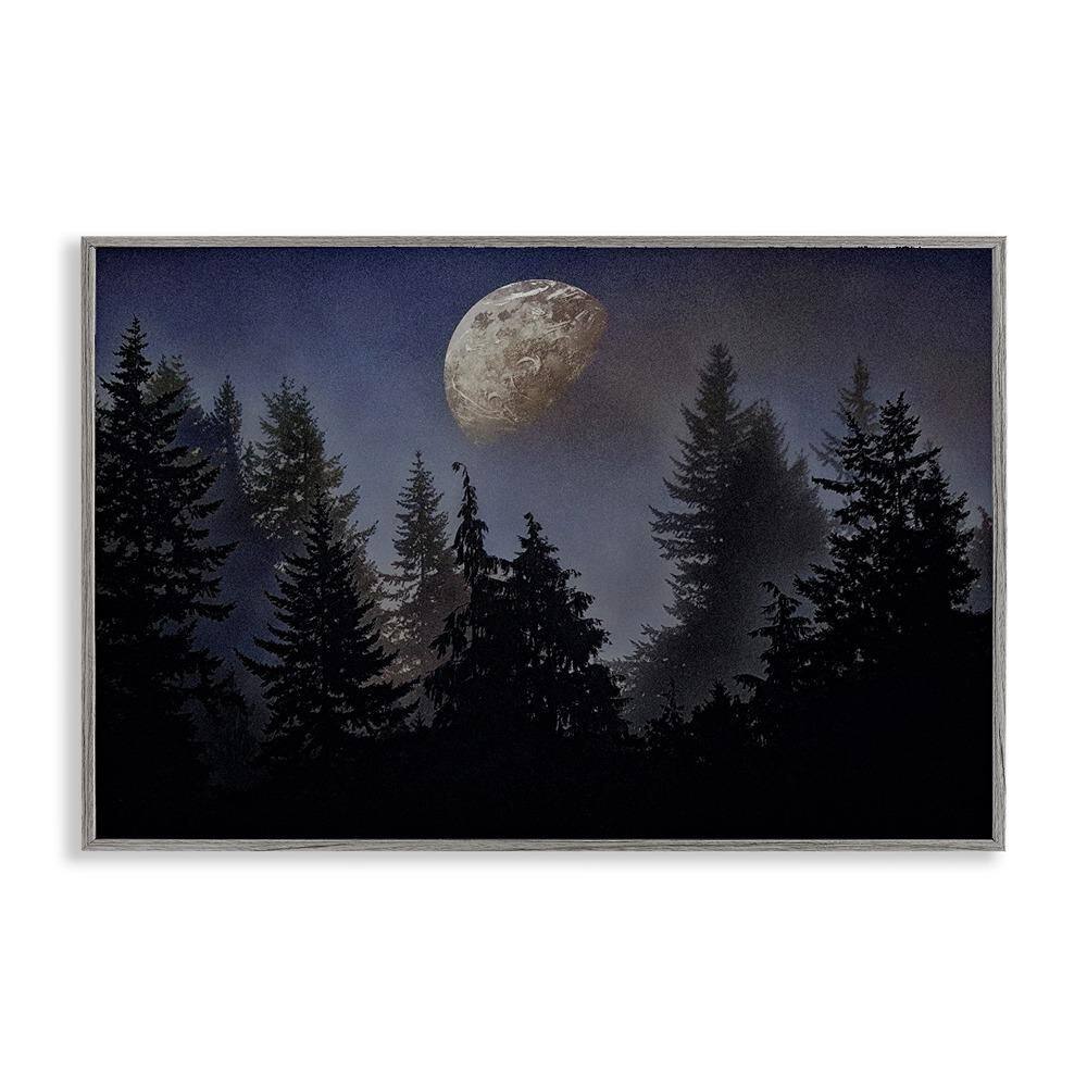 Love And The Moon by Sophie 6 1 Piece Gray Framed Nature Giclee Art Print 12 in. x 18 in. price history on PriceWatchPro