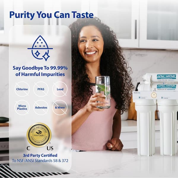 APEC Water Systems Essence Series UV Sterilizer 75 GPD 6-Stage