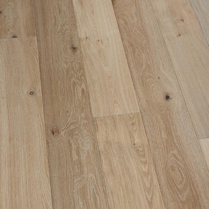 Take Home Sample - French Oak Dunes 3/8 in. Thick Engineered Click Lock Hardwood Flooring - 5 in. x 7 in.