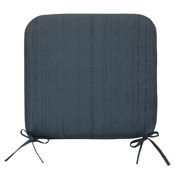 OUTDOOR DECOR BY COMMONWEALTH 18 in. x 19 in. Urban Chic Outdoor Cushion Arm Chair Cushion in Navy Includes 1 Arm Chair Cushion
