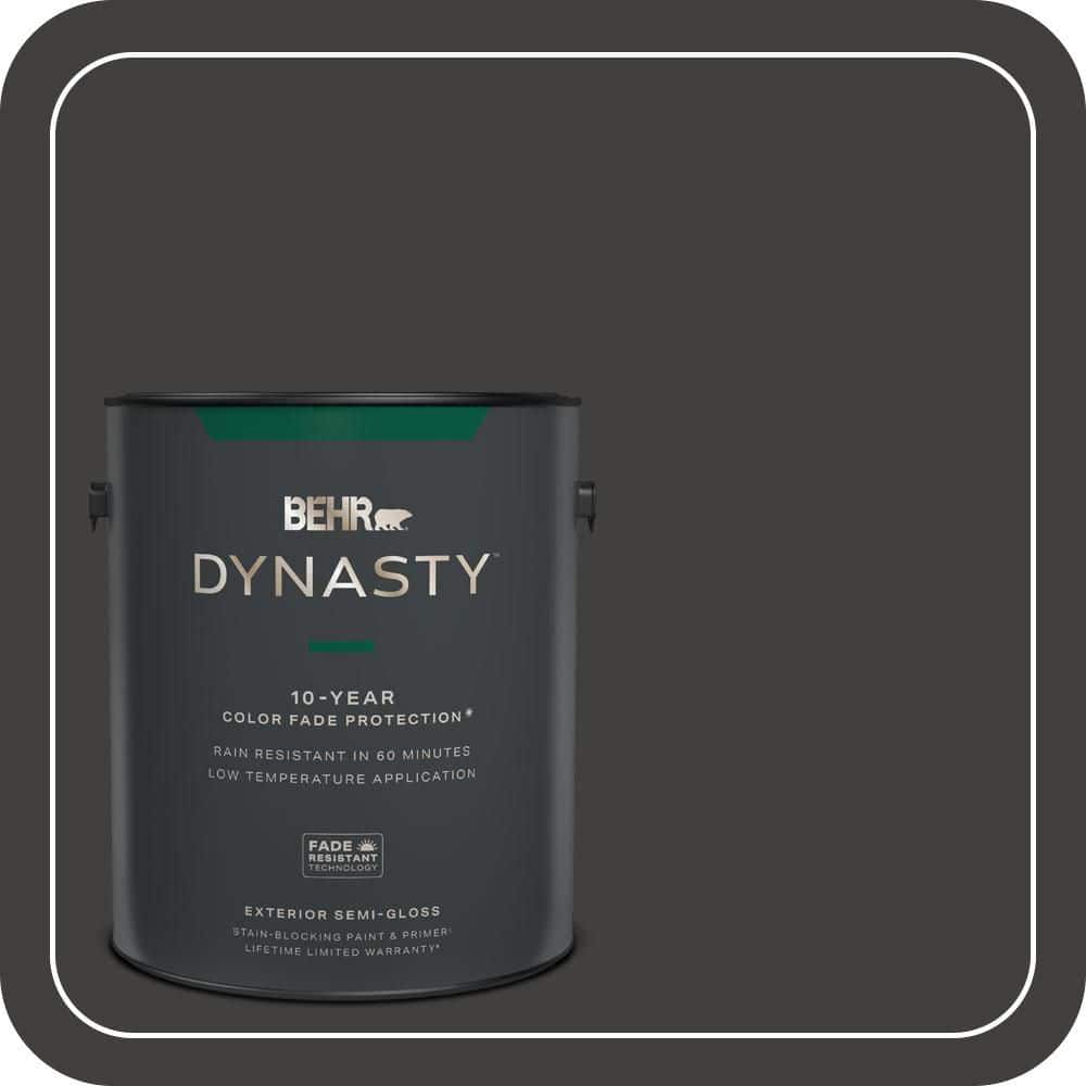 1 gal. #N510-7 Blackout Semi-Gloss Exterior Stain-Blocking Paint & Primer price history on PriceWatchPro