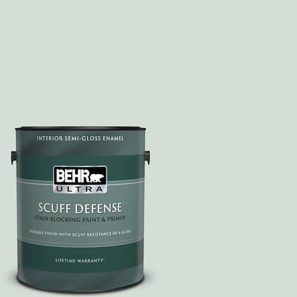 BEHR ULTRA 1 gal. #700E-2 Lime Light Extra Durable Semi-Gloss Enamel Interior Paint & Primer