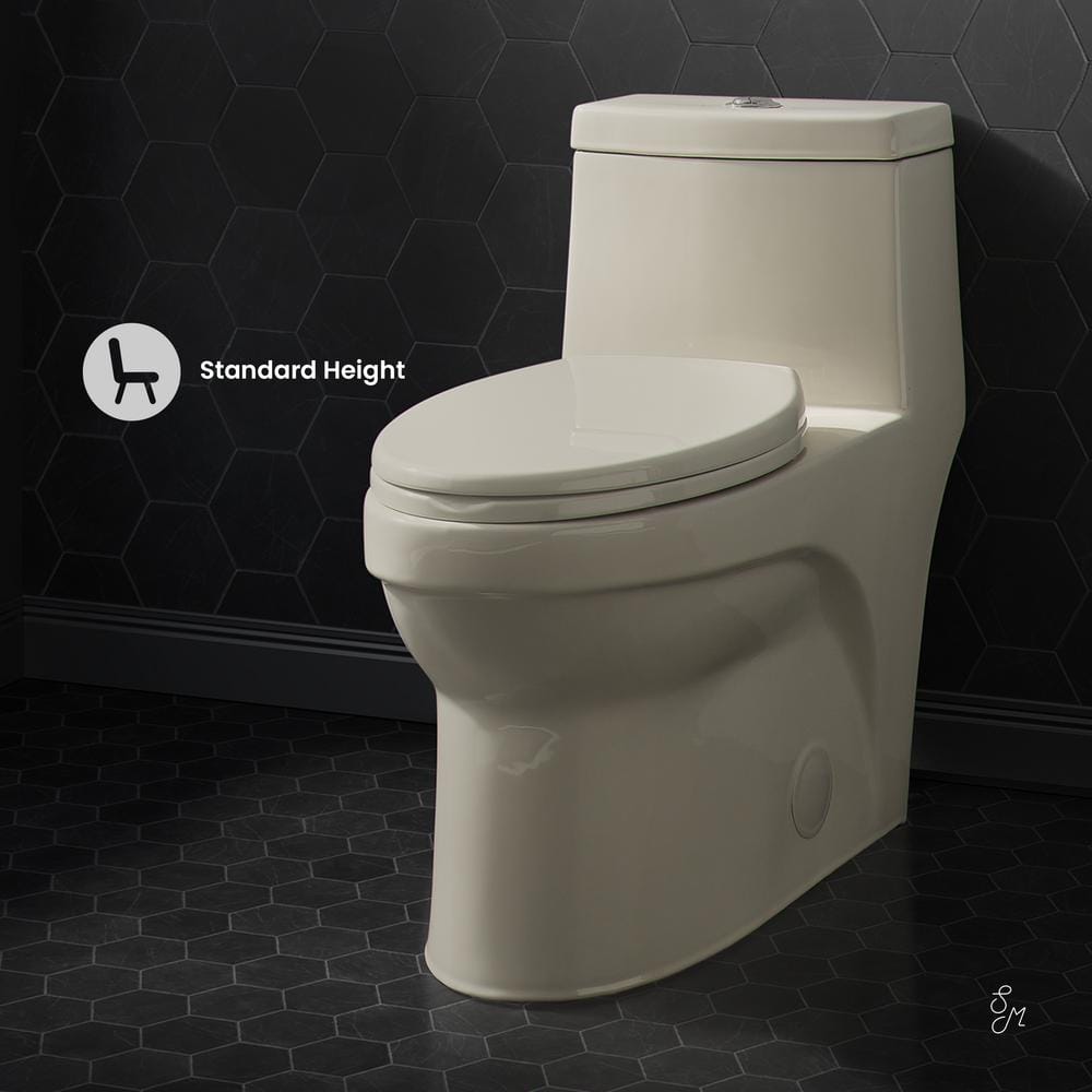 Virage Elongated Dual Flush High-Efficiency Toilet in Bisque