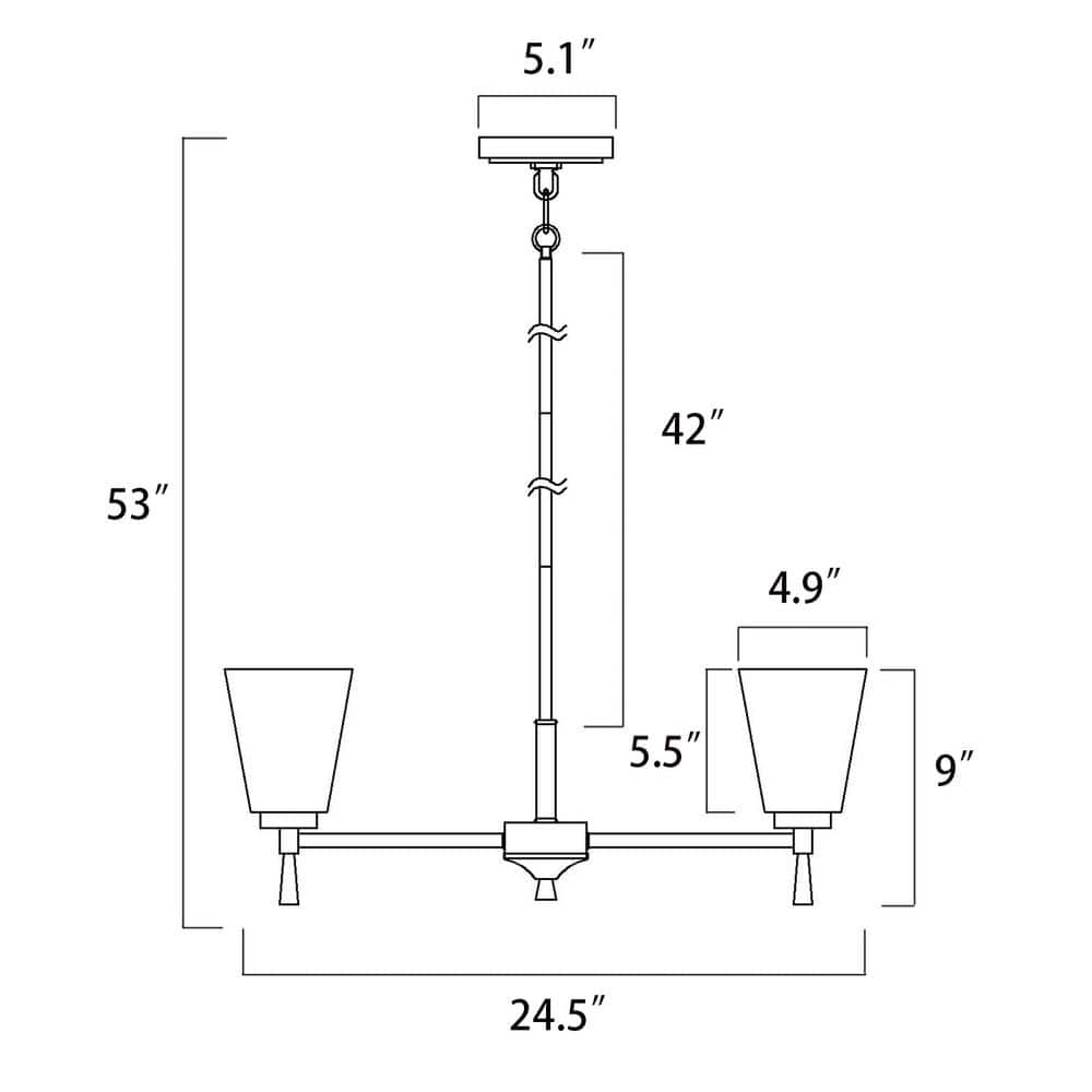 Brushed Nickel 6-Light Modern Chandelier with Clear Cone Glass Shades