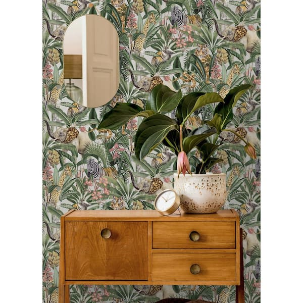 Safari Fusion Gilver Non-Pasted Wallpaper (Covers 56 sq. ft.)