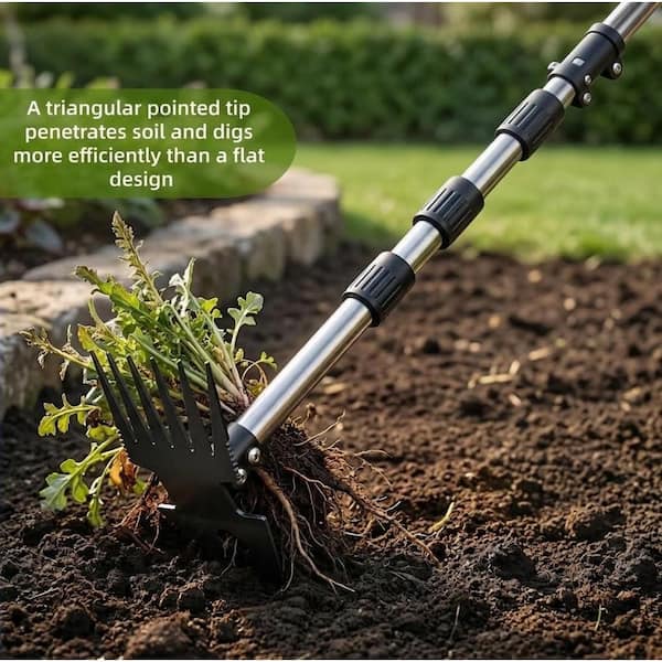 Weedle ビードル ●シャドウレス　Shadowless ウィザーズ　② Misopily Dual-Head 2-in-1 Weeder Tool with Long Handle Manganese
