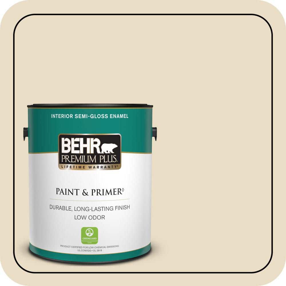 1 gal. #N290-2 Authentic Tan Semi-Gloss Enamel Low Odor Interior Paint & Primer price history on PriceWatchPro