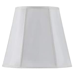 16 in. White Vertical Piped Deep Empire Shade