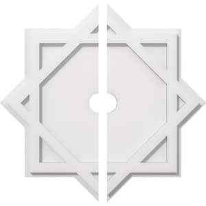 1 in. P X 11 in. C X 20 in. OD X 2 in. ID Axel Architectural Grade PVC Contemporary Ceiling Medallion, Two Piece