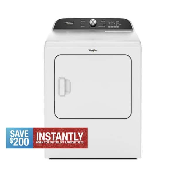 7.0 cu.ft. Vented Top Load Electric Dryer in White