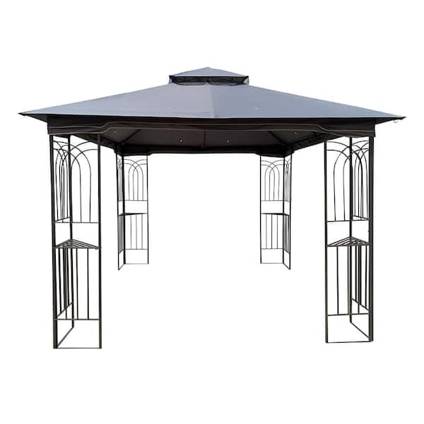 Unbranded 10 ft. x 10 ft. Outdoor Patio Gazebo Canopy Tent with Ventilated Double Roof And Mosquito net