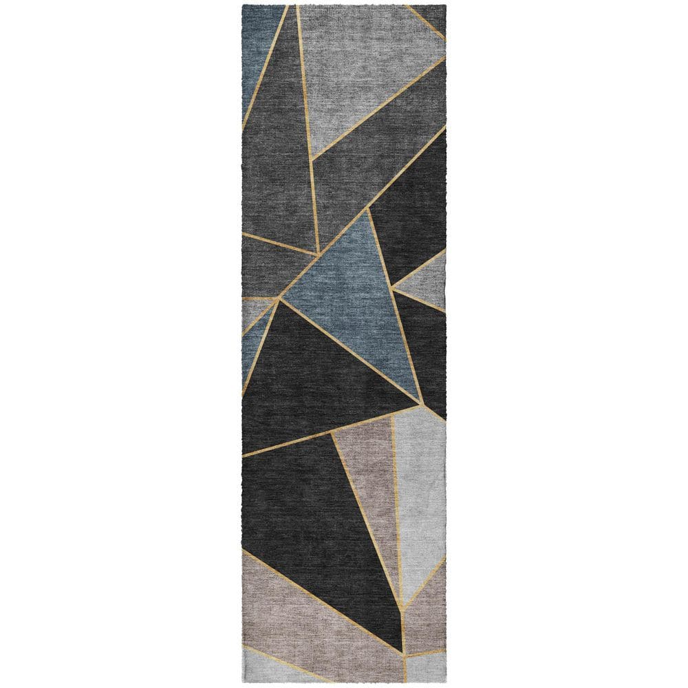 Dream Shag Premium Machine Washable Abstract ADS636 Blue 2 ft. x 7 ft. Runner Rug price history on PriceWatchPro