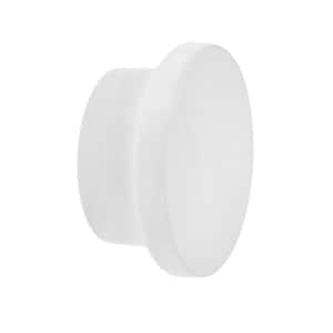 Ethan Oversized Disc 1-5/8 in. Matte White Round Cabinet Knob (5-Pck)