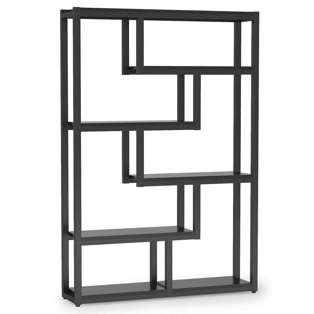 Benjamin 69.3 in. Black Wood 6-Shelf Etagere Bookcase with Open Storage price history on PriceWatchPro