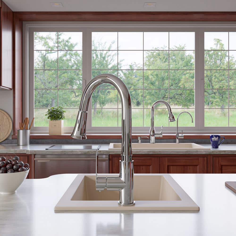 Biscuit Granite Composite Single Bowl Kitchen Sink
