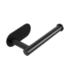 Self Adhesive Bathroom Toilet Paper Holder Stand no Drilling Premium Thicken Stainless Steel in Matte Black
