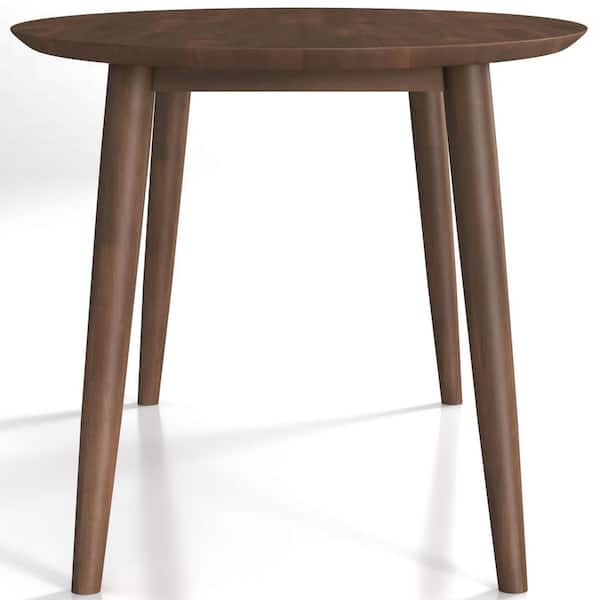 Ashcroft Furniture Co Rivol 67 in. Mid Century Modern Style Solid Wood  Walnut Brown Frame and Top Oval Dining Table (Seats 6) DT-RIX-WLNT - The  Home Depot