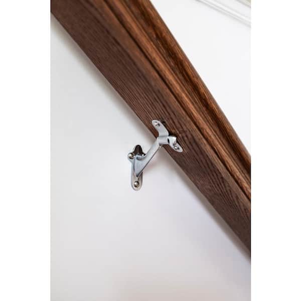 HICKORY HARDWARE Hand Rail Brackets Collection Handrail Bracket 3-3/16 in. Polished Brass Finish (10-Pack)