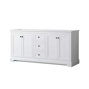 Avery 71 in. W x 21.75 in. D x 34.25 in. H Double Bath Vanity Cabinet without Top in White