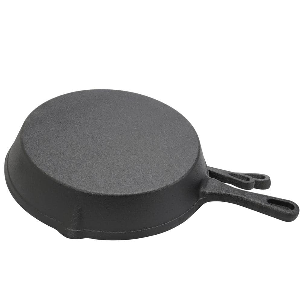 Gibson Pre-Seasoned Black Cast Iron Skillet Set, 3 Pieces