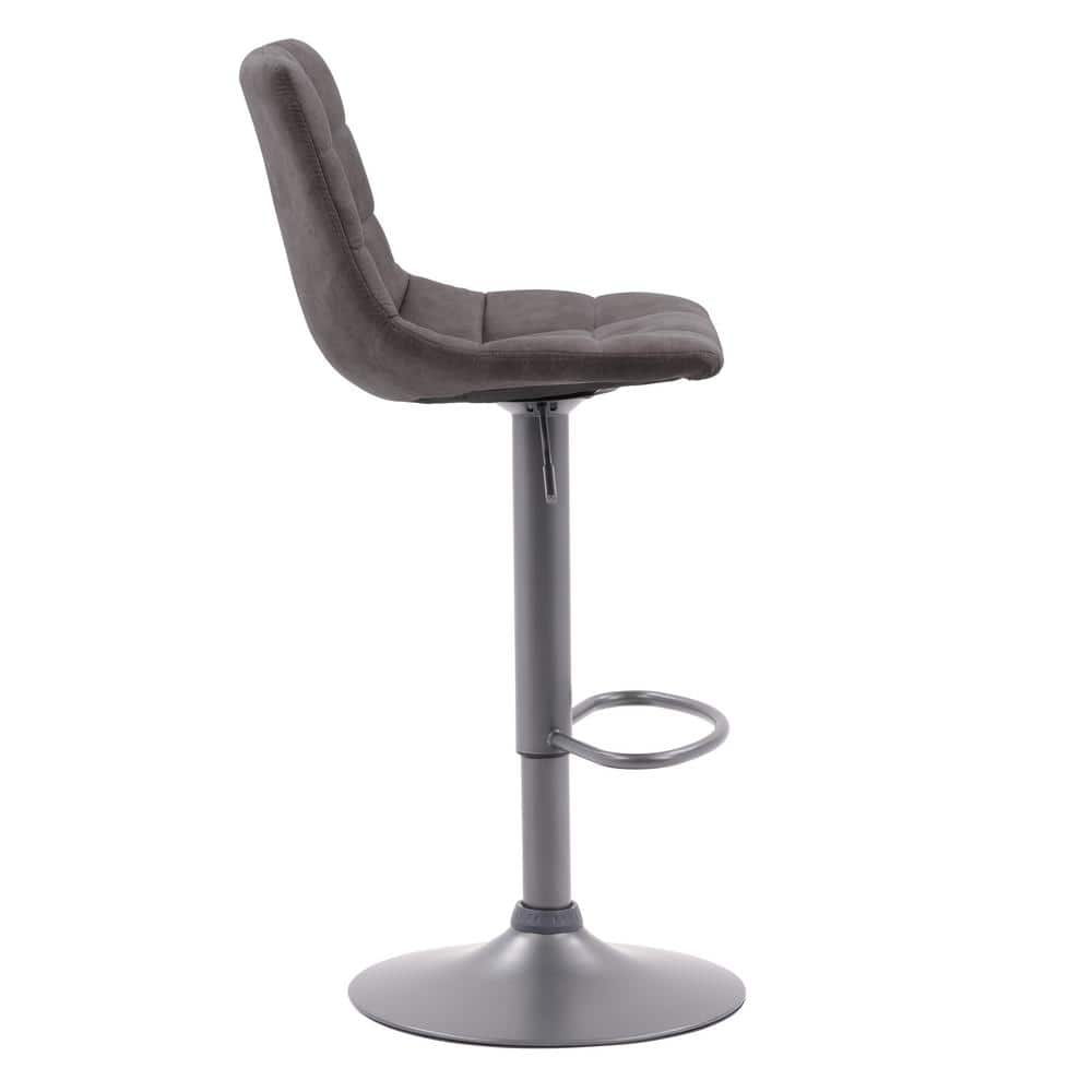 Palmer Distressed Grey Adjustable Swivel Barstool Set