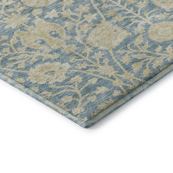 Mayfield Premium Machine Washable Abstract AMF1086 Sky 10 ft. x 14 ft. Area Rug