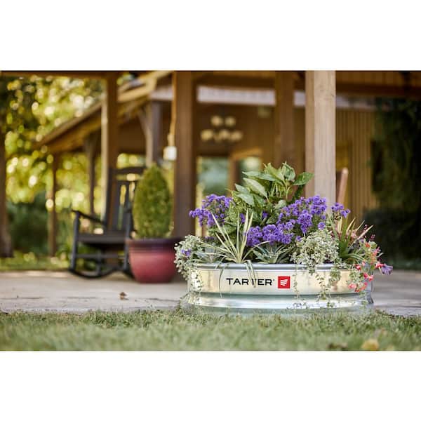 TARTER 36 in. Galvanized Steel Outdoor Fire Pit with reinforced