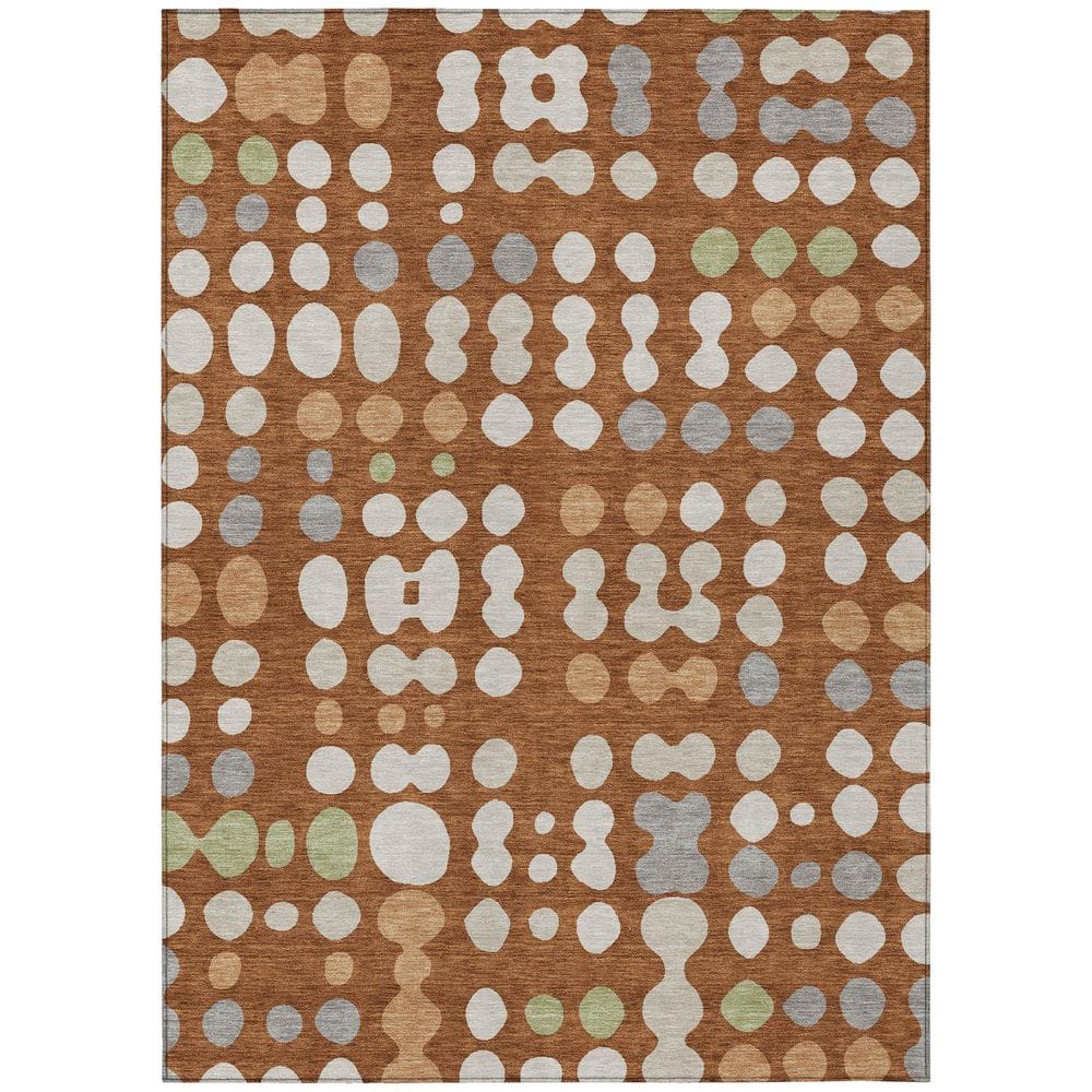 Chantille Machine Washable Indoor/Outdoor Abstract ACN2981 Paprika 9 ft. x 12 ft. Area Rug price history on PriceWatchPro