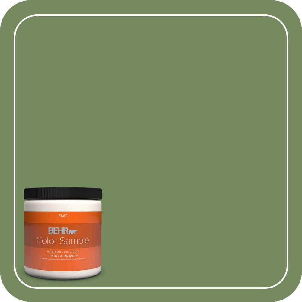 8 oz. #M380-6 Fern Canopy Flat Interior/Exterior Paint & Primer Color Sample price history on PriceWatchPro