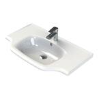 Nameeks CeraStyle 078700U-PED-One Hole Aqua 29-5/8" Rectangular Ceramic Pedestal Bathroom