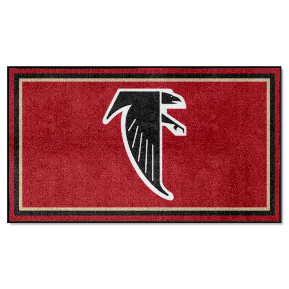 Fanmats Red 3 ft. x 5 ft. Atlanta Falcons Vintage Area Rug