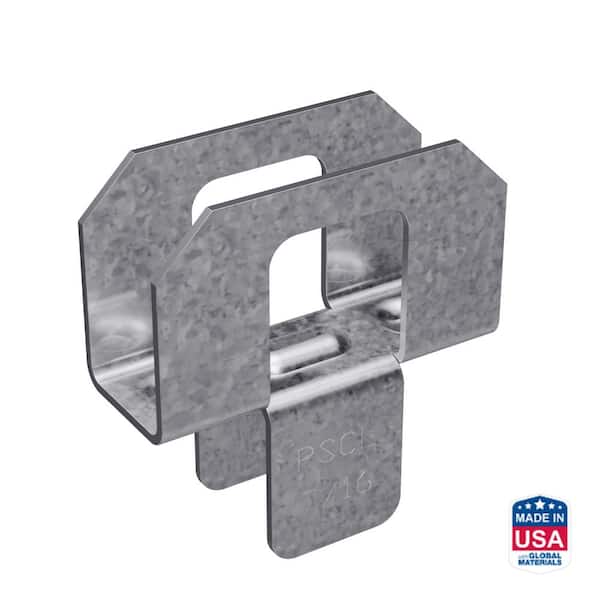 Simpson Strong-Tie PSCL 7/16 in. 20-Gauge Galvanized Panel Sheathing Clip (50-Qty)