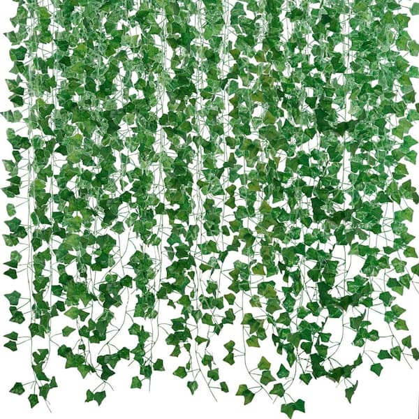 84 in. Green Ivy Artificial Vine, 12 Pack