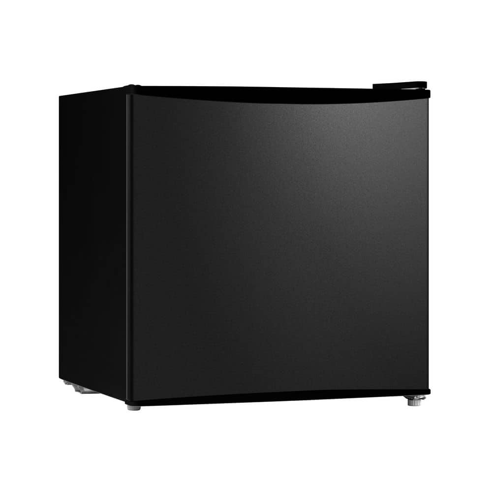 Vissani 1.7 cu. ft. Mini Refrigerator with Removable Glass Shelves and Bottle Rack in Black, ENERGY STAR