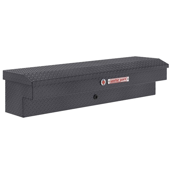 Weather Guard 56 in. Gray Aluminum Lo-Side Truck Tool Box