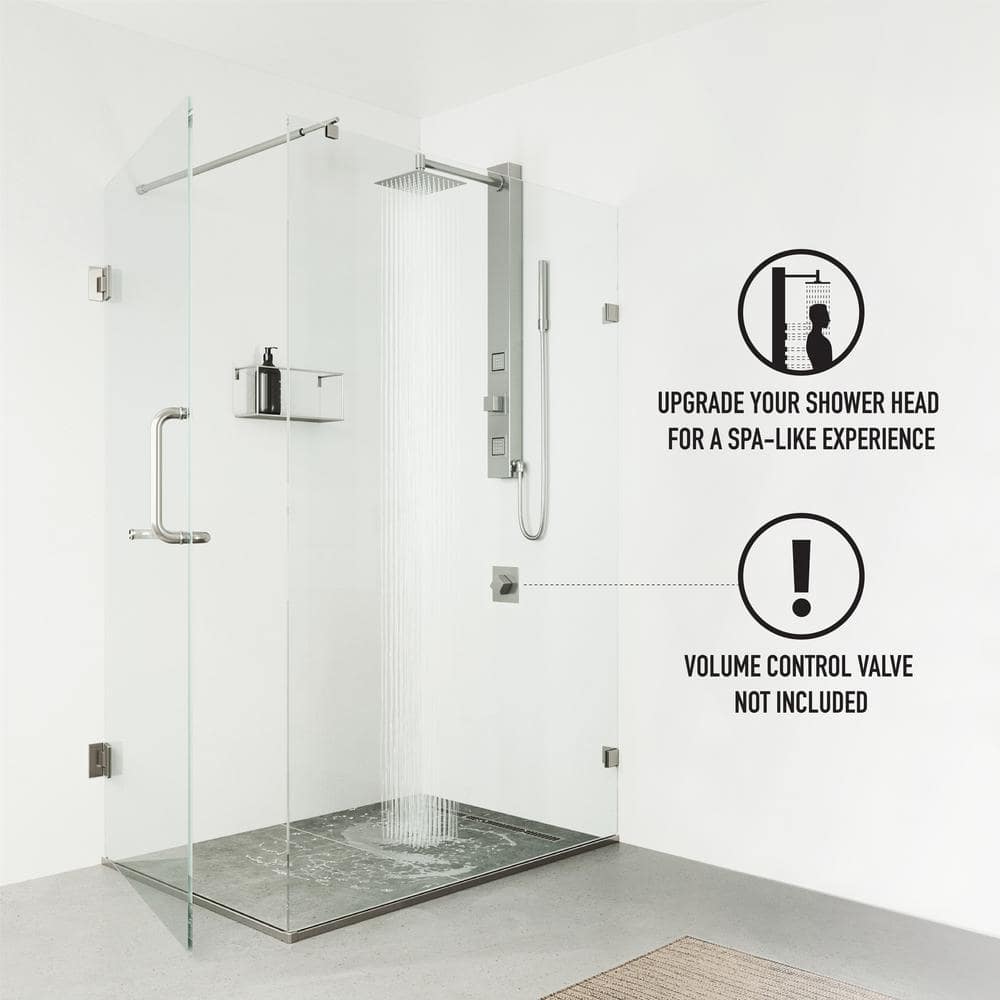 Orchid 39" Stainless Steel 2-Jet Shower Panel with Hand Wand