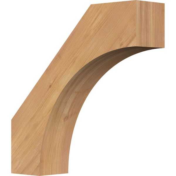 Ekena Millwork 3 1/2"W x 14"D x 14"H Westlake Smooth Knee Brace, Western Red Cedar