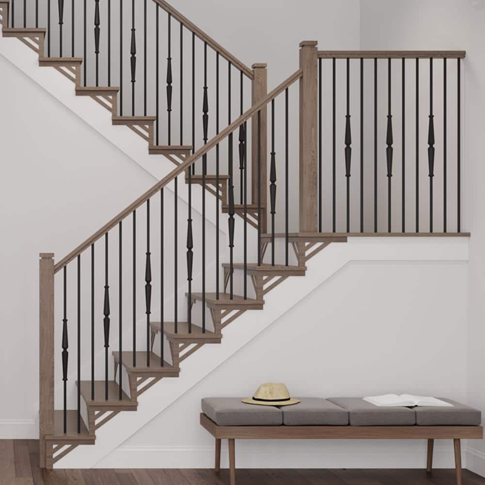 Embossed Birch Right Hand Stair Bracket for Elegant Stairways