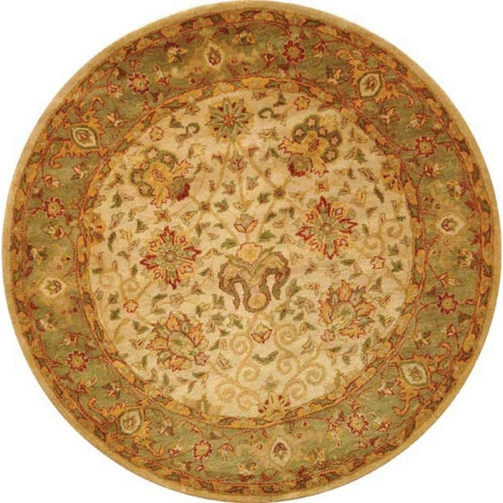 Antiquity Ivory 4 ft. x 4 ft. Round Speckled Border Area Rug price history on PriceWatchPro