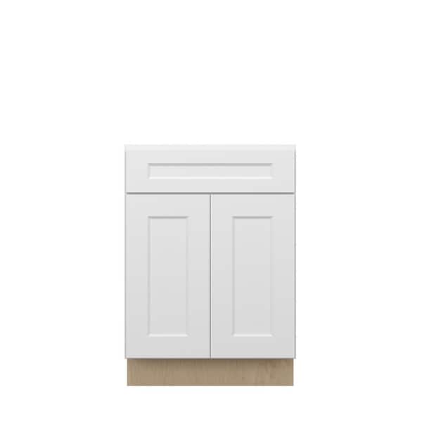 Unbranded Norfolk Shaker 24 in. W x 34.5 in. H x 24 in. D in Painted White Plywood Assembled Base Cabinet