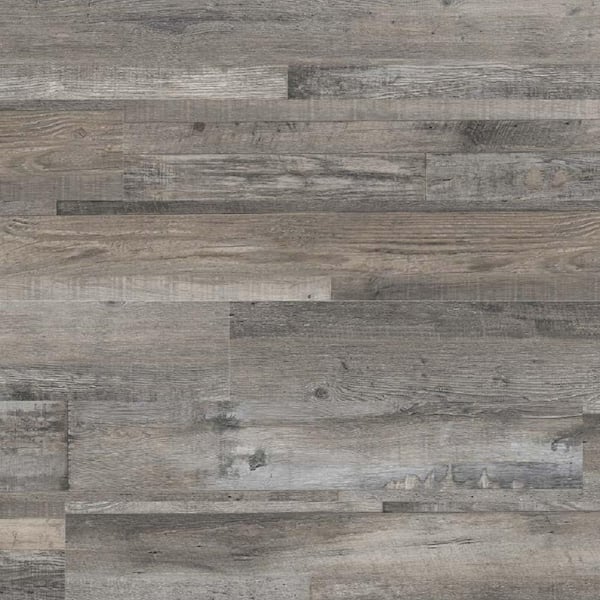 6 In X Woodlett Outerbanks Grey, Glue Down Wood Flooring Home Depot